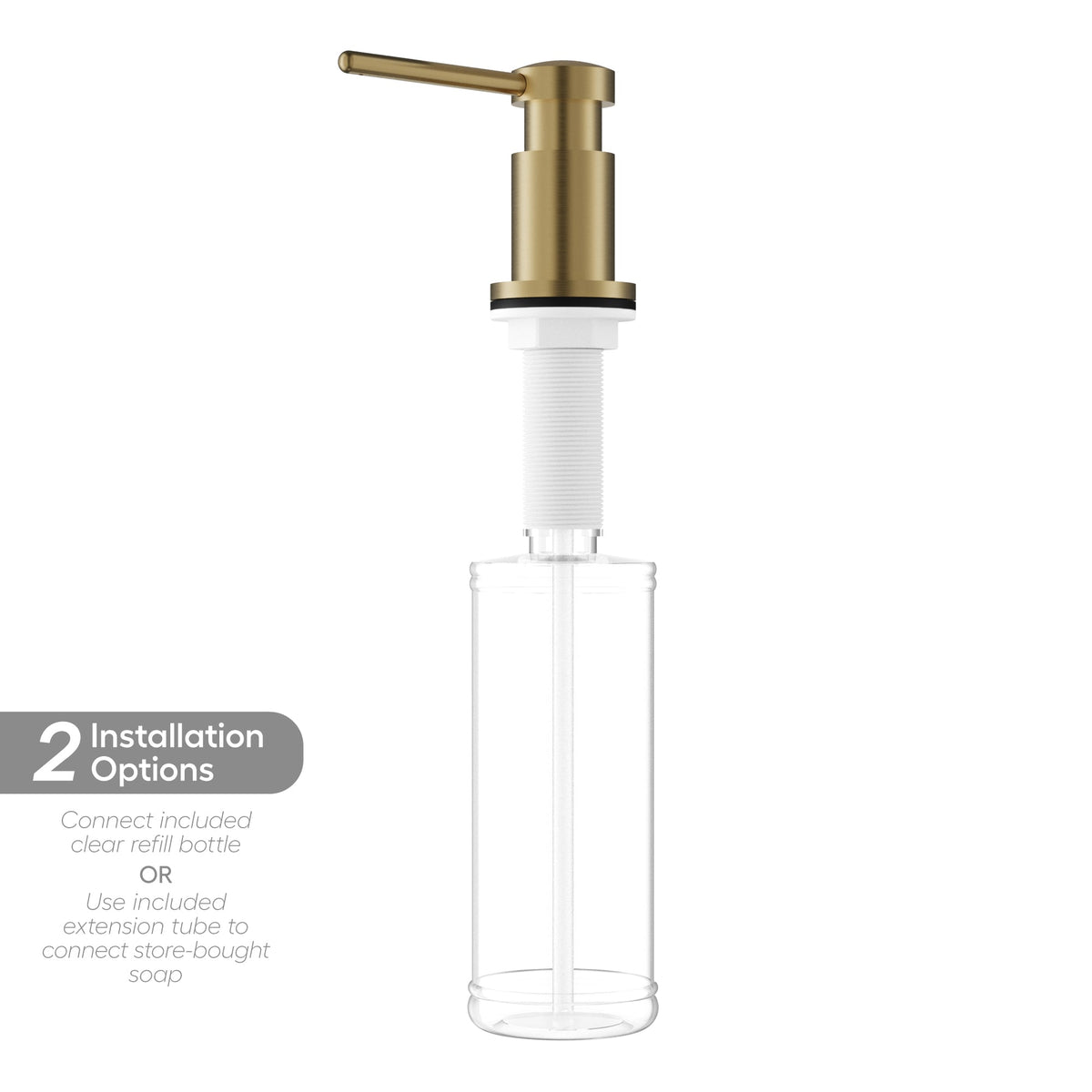 Karran SD55 Soap Dispenser In Spot-Free Brushed Gold