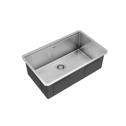 30" Undermount Large Single Bowl Stainless Steel Workstation Kitchen Sink