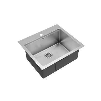 25" Top Mount Single Bowl Stainless Steel Workstation Kitchen Sink