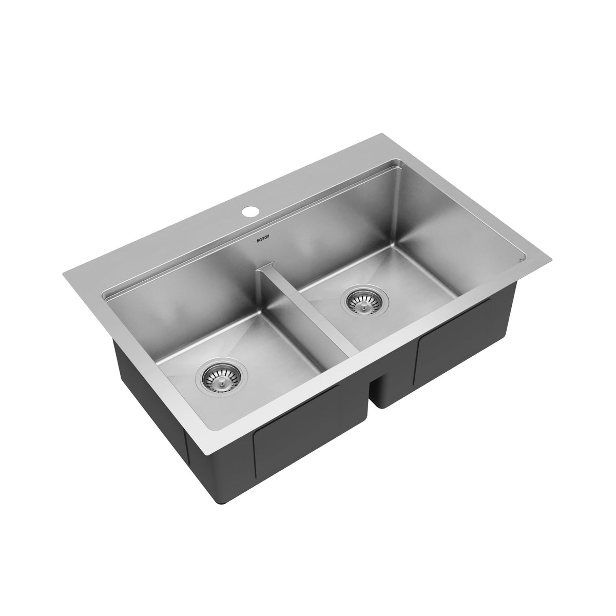 33" Top Mount Double Equal Bowl Stainless Steel Workstation Kitchen Sink