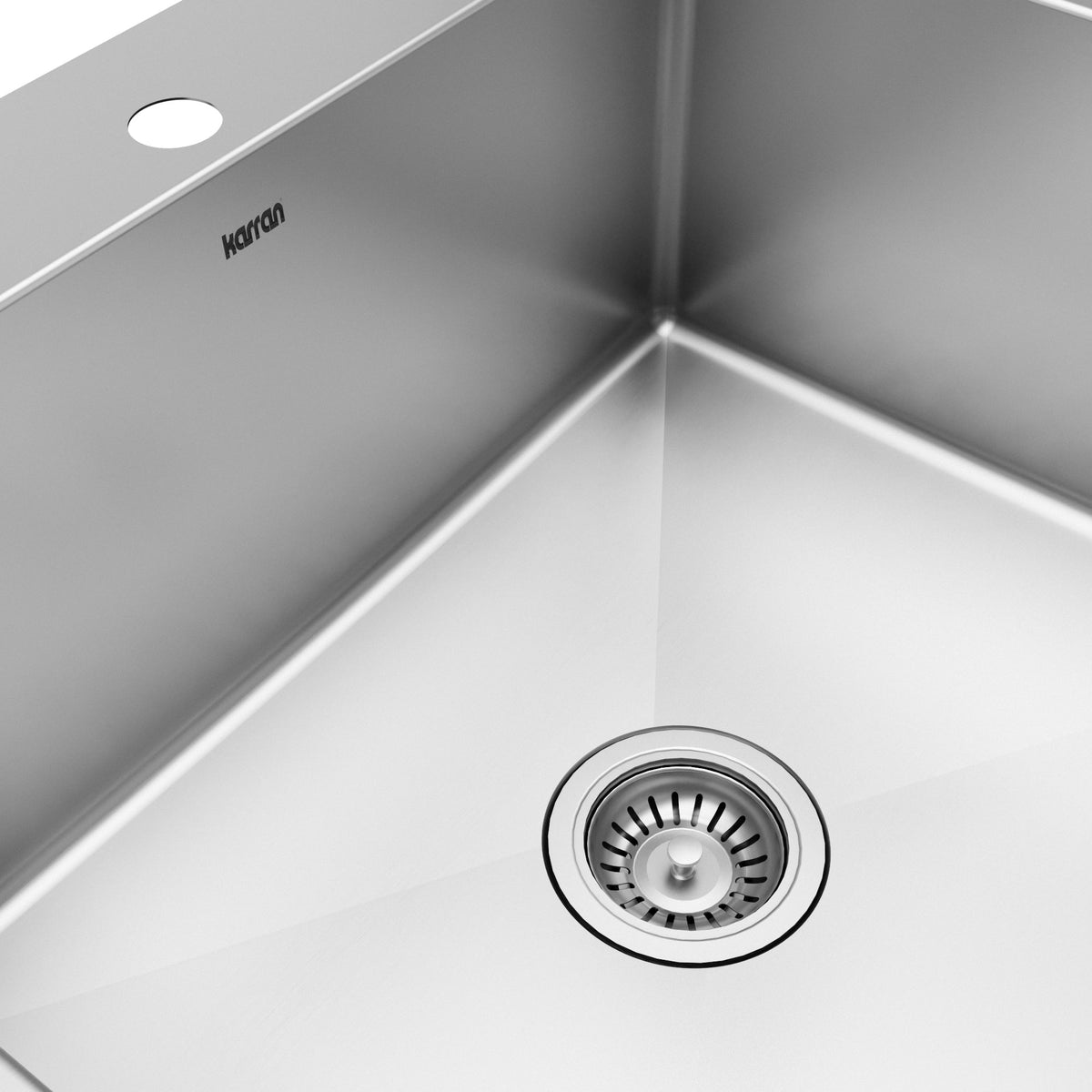 25" Top Mount Single Bowl Stainless Steel Kitchen Sink Kit