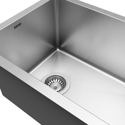 Elite 15" Undermount 16 Gauge Single Bowl Stainless Steel Kitchen Sink with Accessories