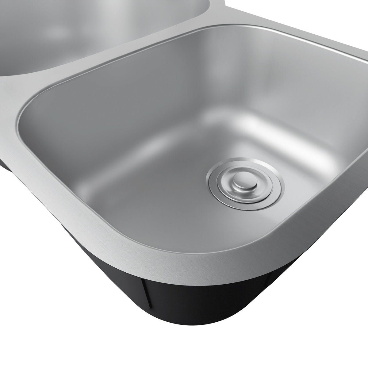 Profile 31" Undermount 18 Gauge Double Offset Bowl Stainless Steel Kitchen Sink with Accessories
