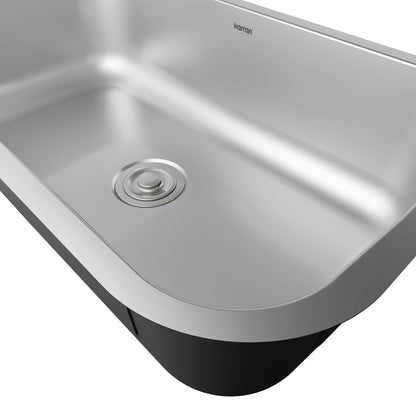 Profile 32" Undermount 18 Gauge Single Bowl Stainless Steel Kitchen Sink with Accessories