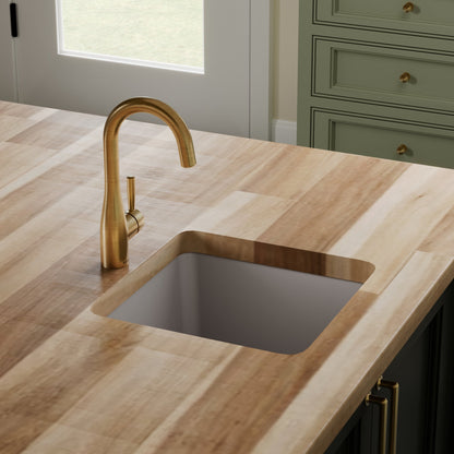 16-5/8" Undermount Quartz Composite Bar/Prep Sink In Grey