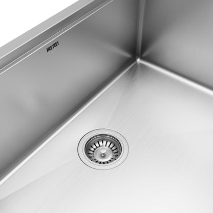 27" Undermount Single Bowl Stainless Steel Workstation Kitchen Sink