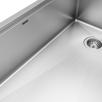 36" Undermount Large Single Bowl Stainless Steel Workstation Kitchen Sink
