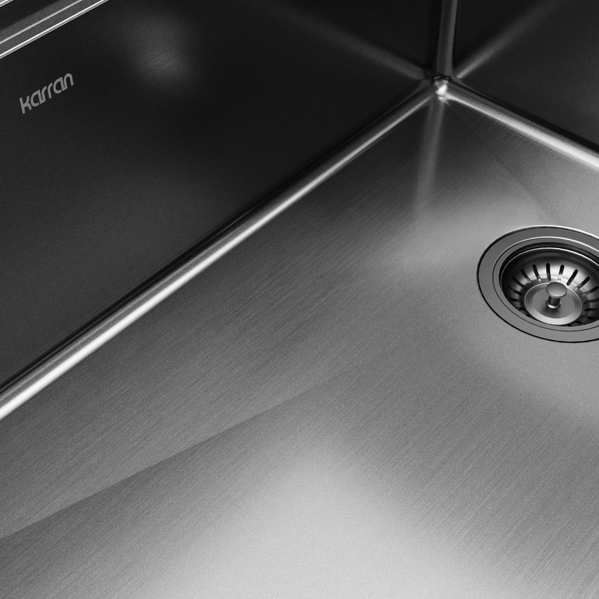 Elite 33" Top Mount Workstation 16 Gauge Stainless Steel Single Bowl Kitchen Sink In Gunmetal Black