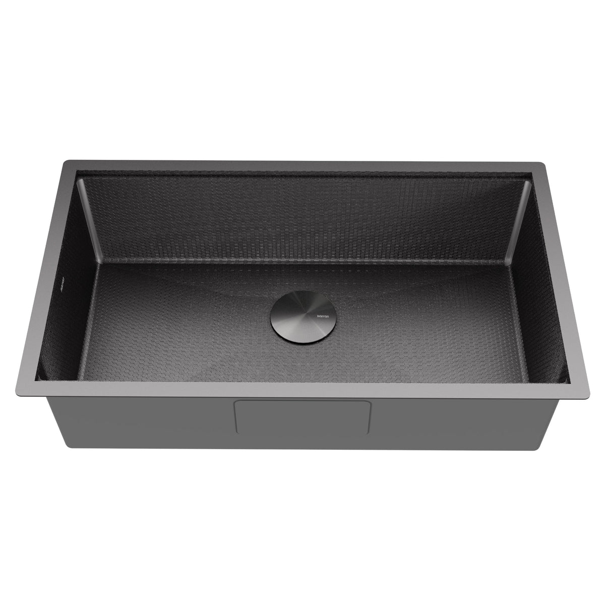 Matrix 32" Undermount Workstation 16 Gauge Single Bowl Stainless Steel Kitchen Sink In Gunmetal Grey with Accessories