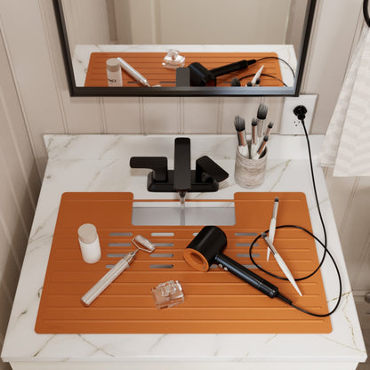 Burnt Orange Vanity Bowl Mat