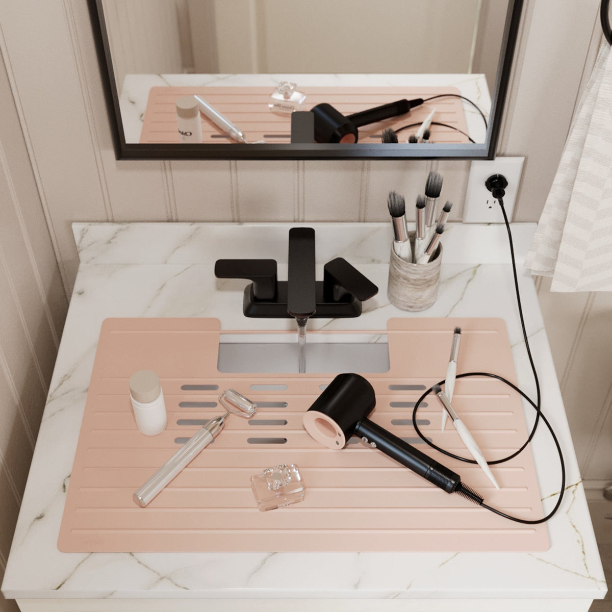 Light Pink Vanity Bowl Mat