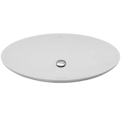 27" Vessel Vitreous China Bathroom Sink In White