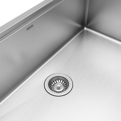 Elite 32" Undermount Workstation 16 Gauge Single Bowl Stainless Steel Kitchen Sink
