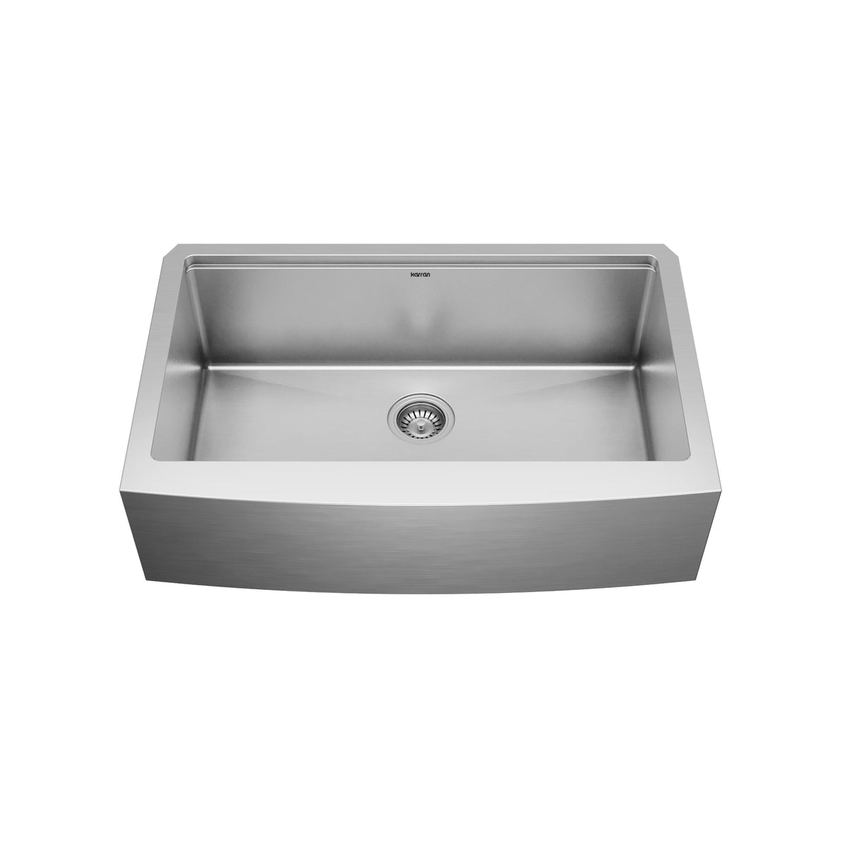 Elite 32" Apron Front Workstation 16 Gauge Single Bowl Stainless Steel Kitchen Sink with Scottsdale Pull-Down Faucet