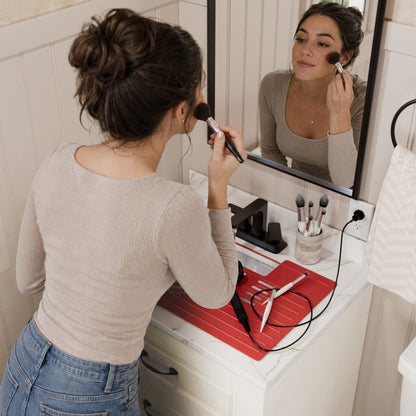 Raspberry Vanity Bowl Mat