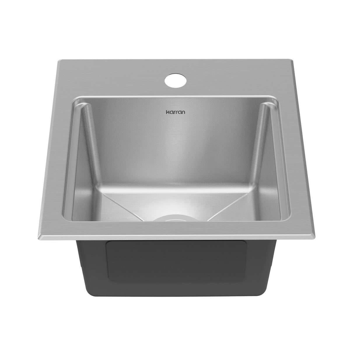 Elite  15" Top Mount 18 Gauge Single Bowl Stainless Steel Bar Kitchen Sink