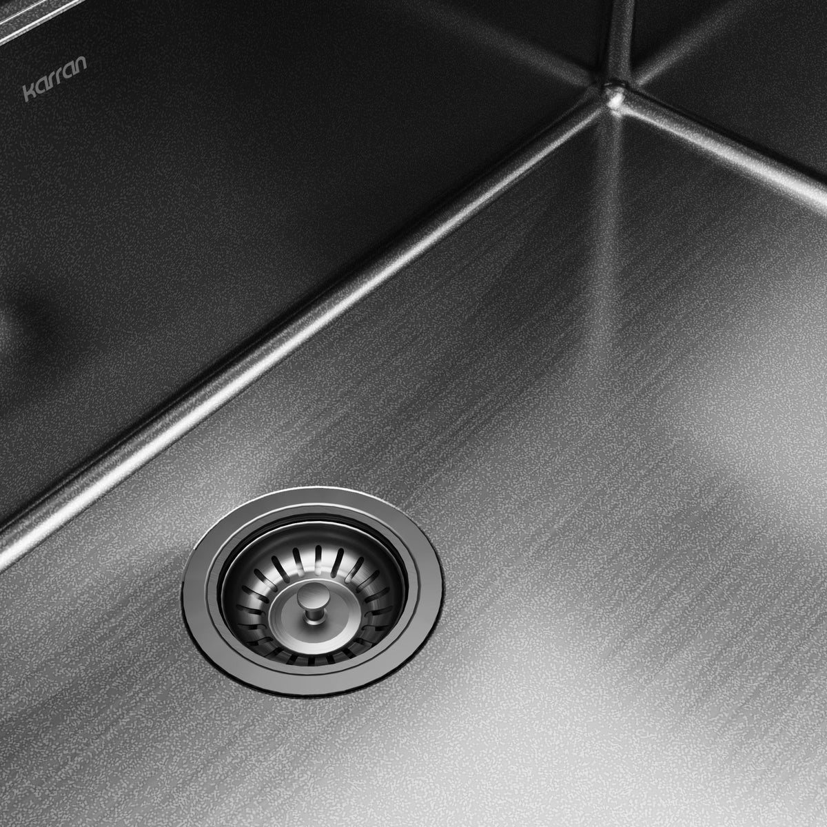 Elite 33" Apron Front Workstation 16 Gauge Single Bowl Stainless Steel Kitchen Sink In Gunmetal Black