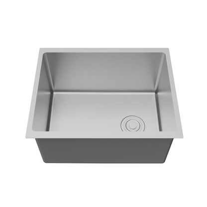 Fusion 23" Undermount 16 Gauge Single Bowl Laundry/Utility Stainless Steel Sink with Accessories
