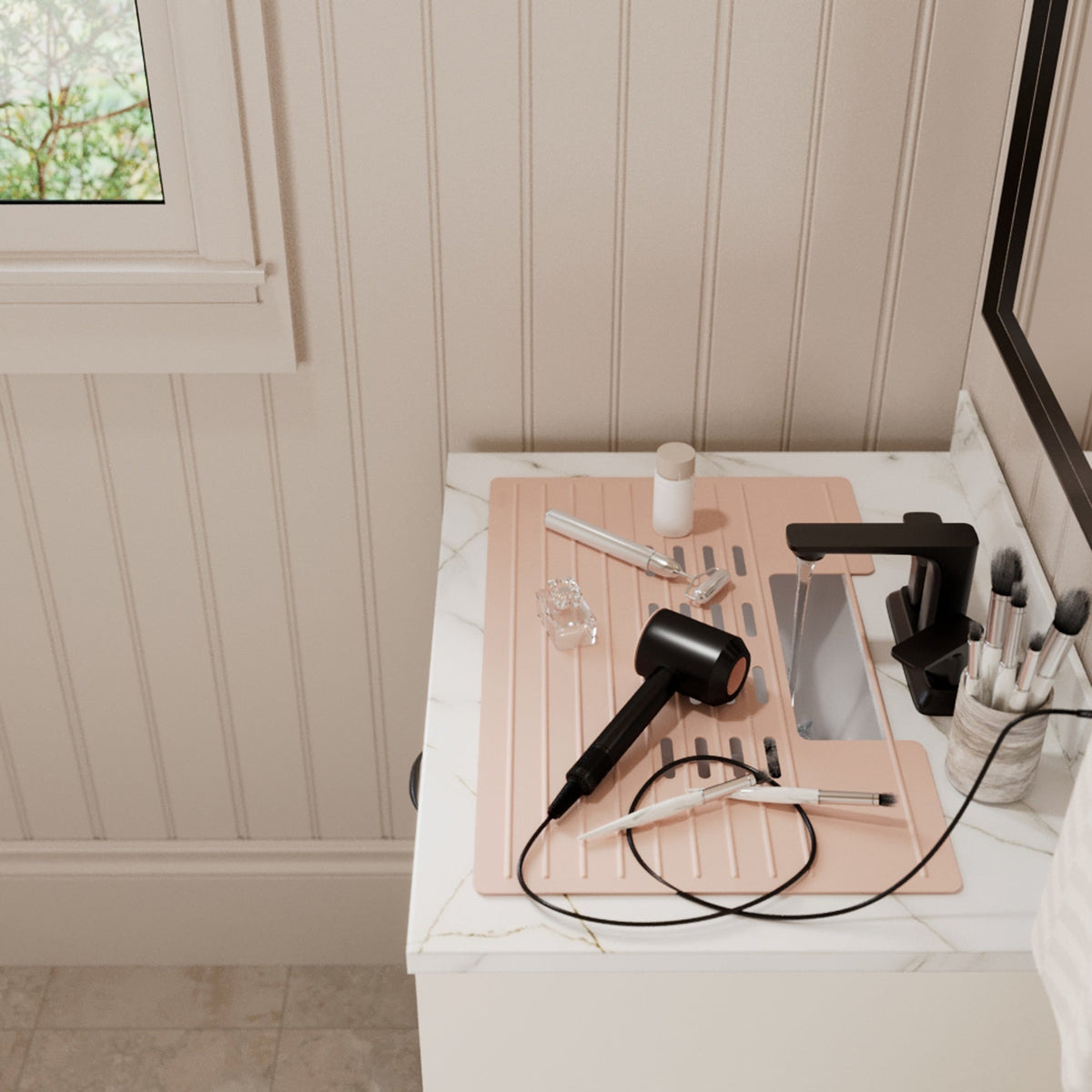 Light Pink Vanity Bowl Mat
