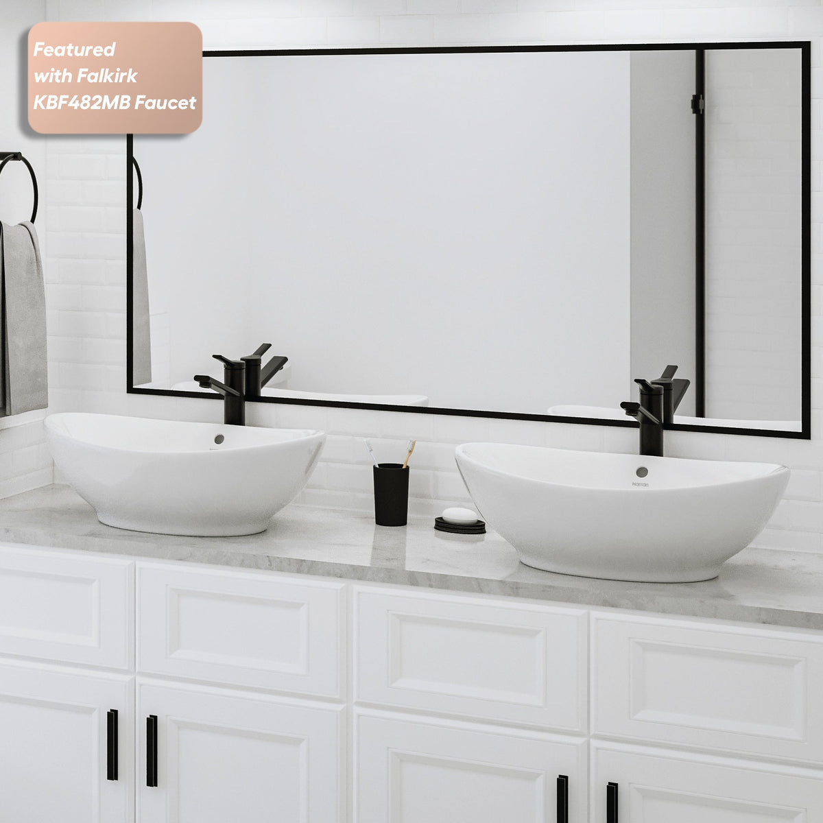 23" Vessel Vitreous China Bathroom Sink In White
