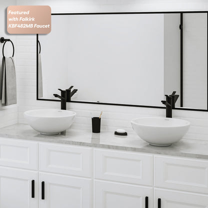 15" Vessel Vitreous China Bathroom Sink In White