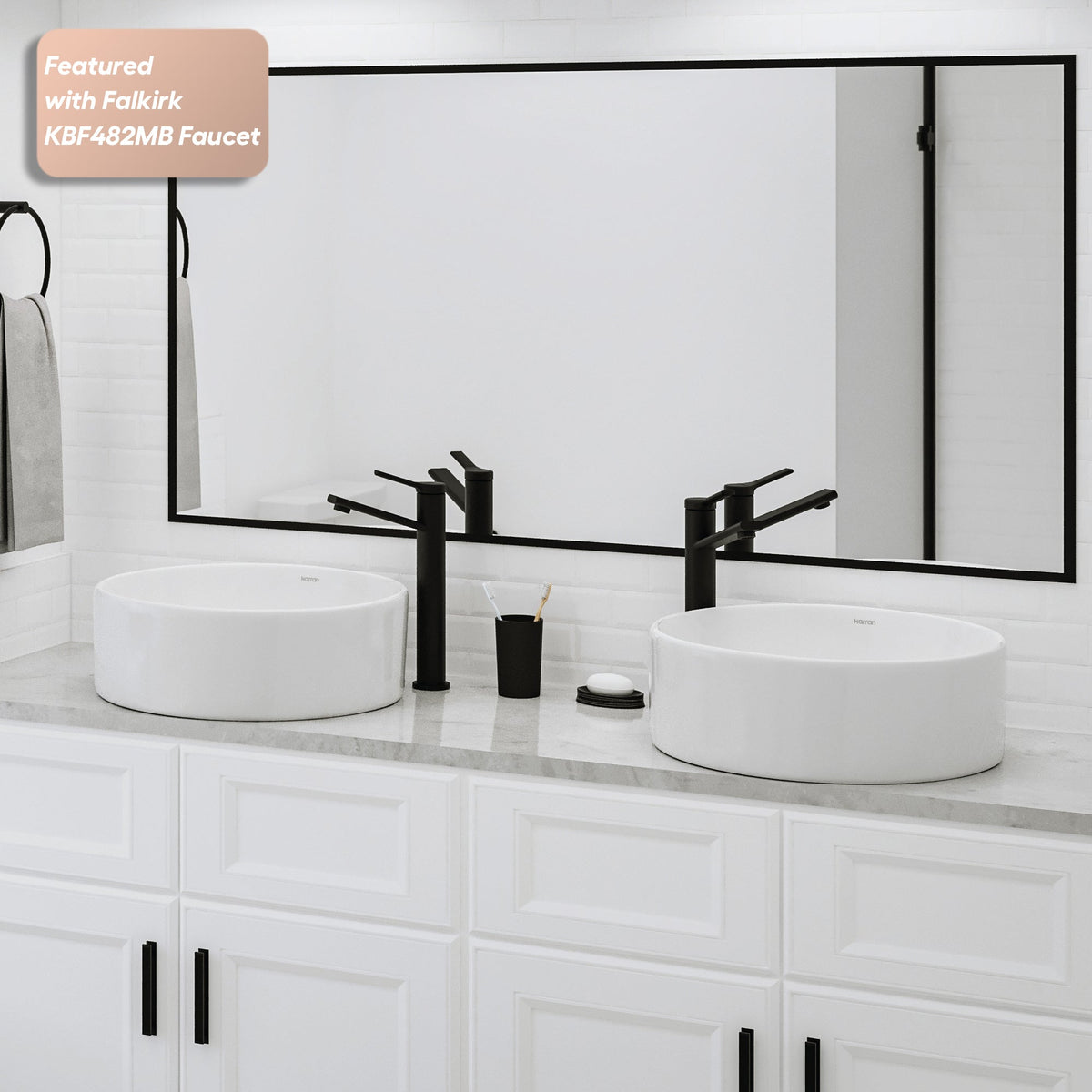 18" Vessel Vitreous China Bathroom Sink In White