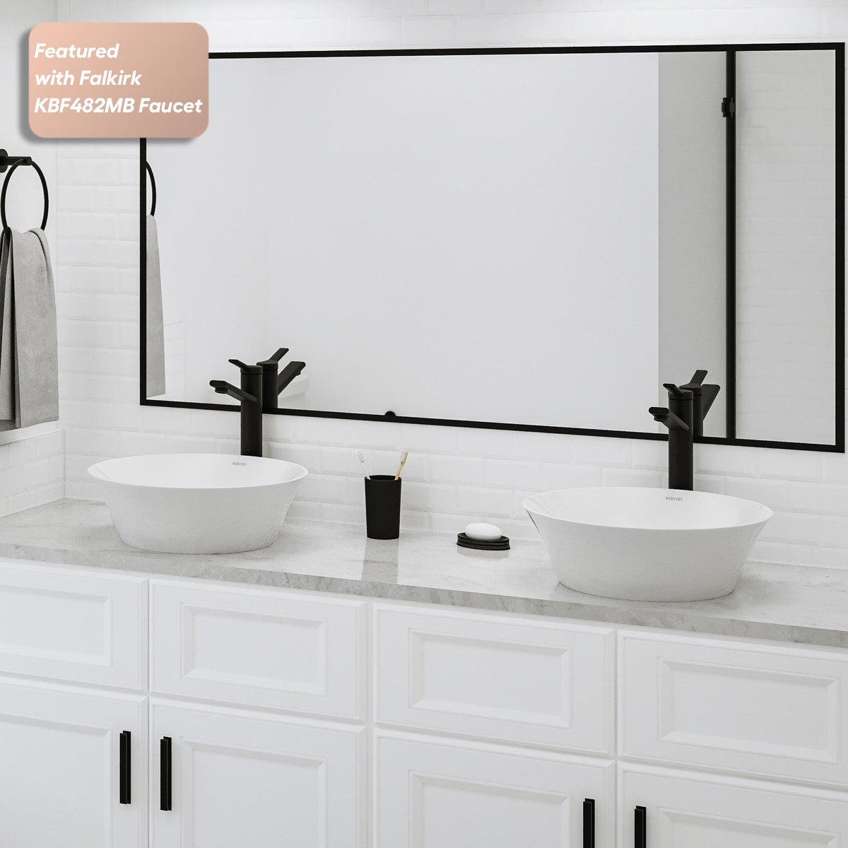 16" Vessel Vitreous China Bathroom Sink In White