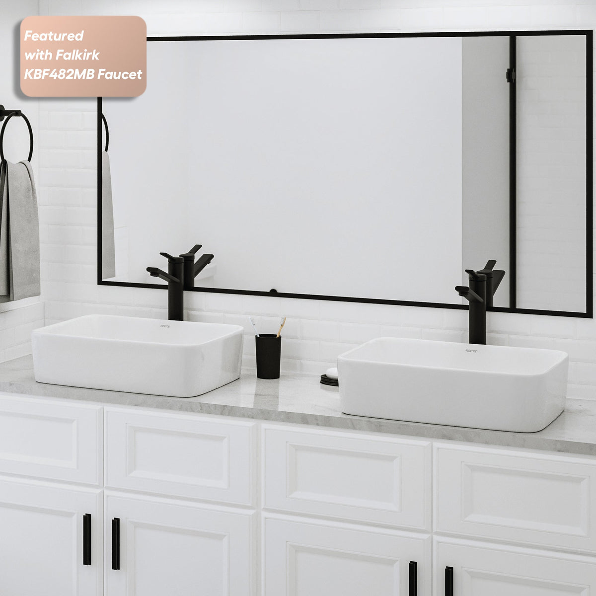 18" Vessel Vitreous China Bathroom Sink In White