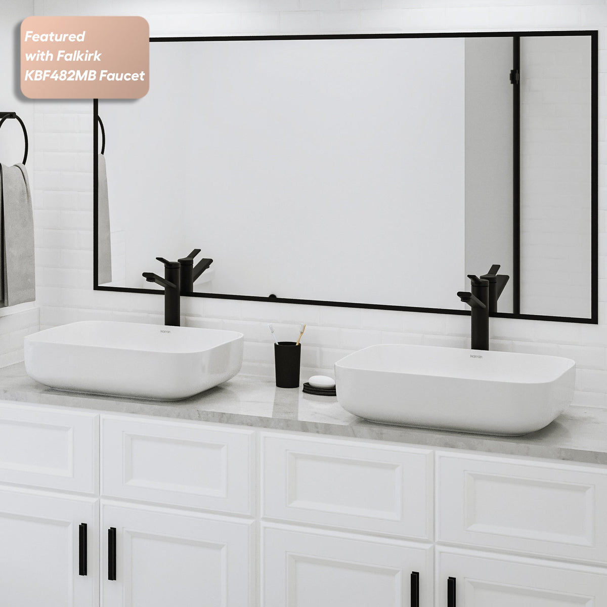 20" Vessel Vitreous China Bathroom Sink In White