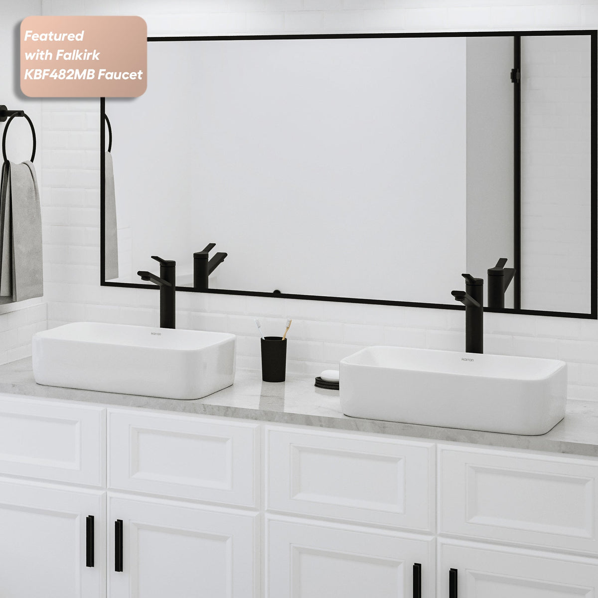 19" Vessel Vitreous China Bathroom Sink In White