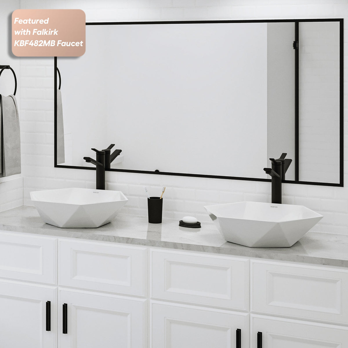 18" Vessel Vitreous China Bathroom Sink In White