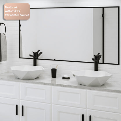 18" Vessel Vitreous China Bathroom Sink In White