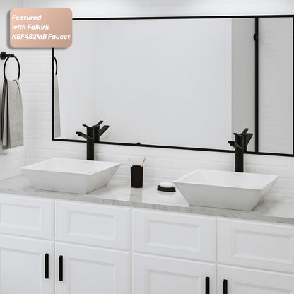 16" Vessel Vitreous China Bathroom Sink In White