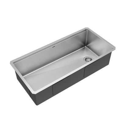 39" Undermount Extra Large Single Bowl Stainless Steel Workstation Kitchen Sink