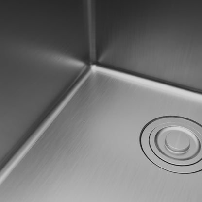 Fusion 25" Top Mount Workstation 16 Gauge Single Bowl Stainless Steel Sink with Accessories