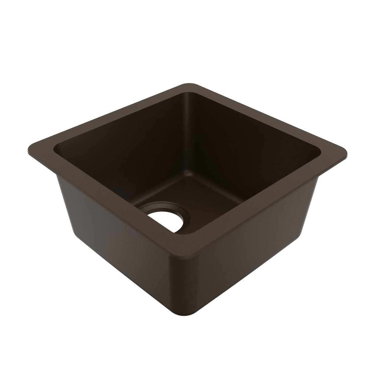 16-5/8" Seamless Undermount Quartz Composite Bar/Prep Sink In Brown