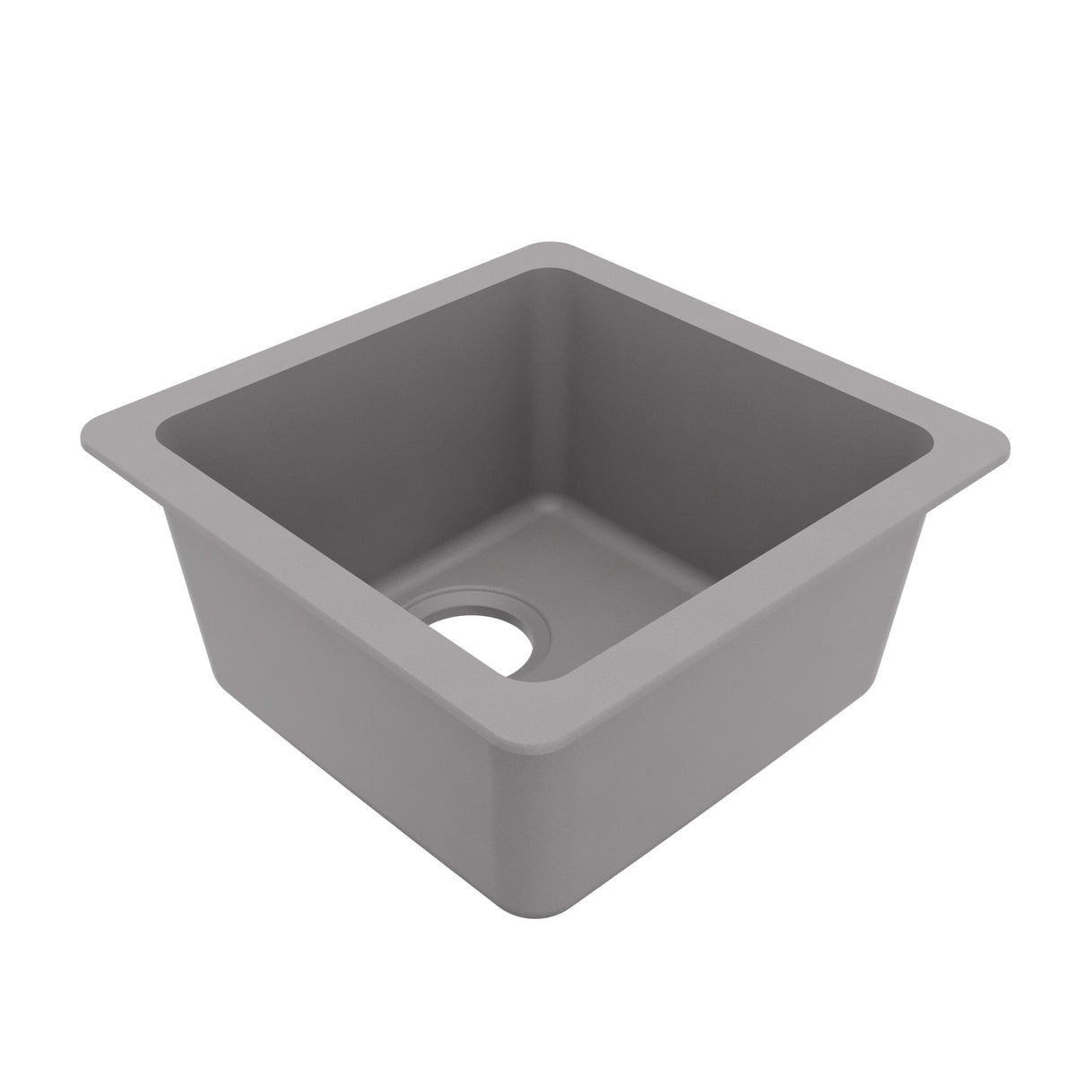 16-5/8" Seamless Undermount Quartz Composite Bar/Prep Sink In Grey