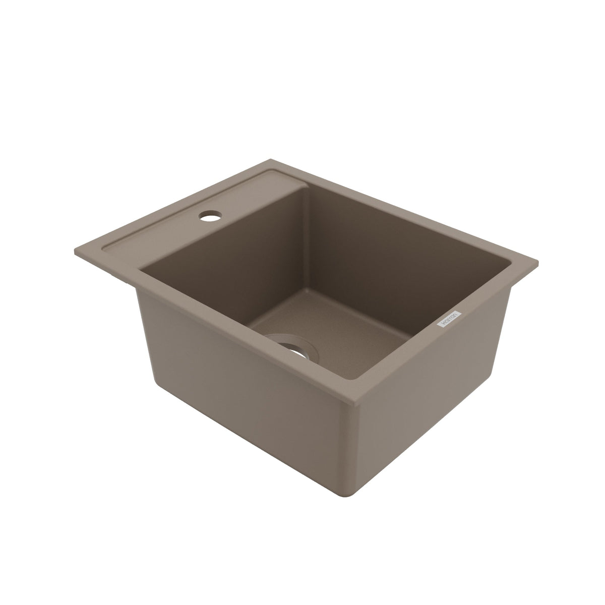 15-3/4" Top Mount Quartz Composite Bar/Prep Sink In Concrete