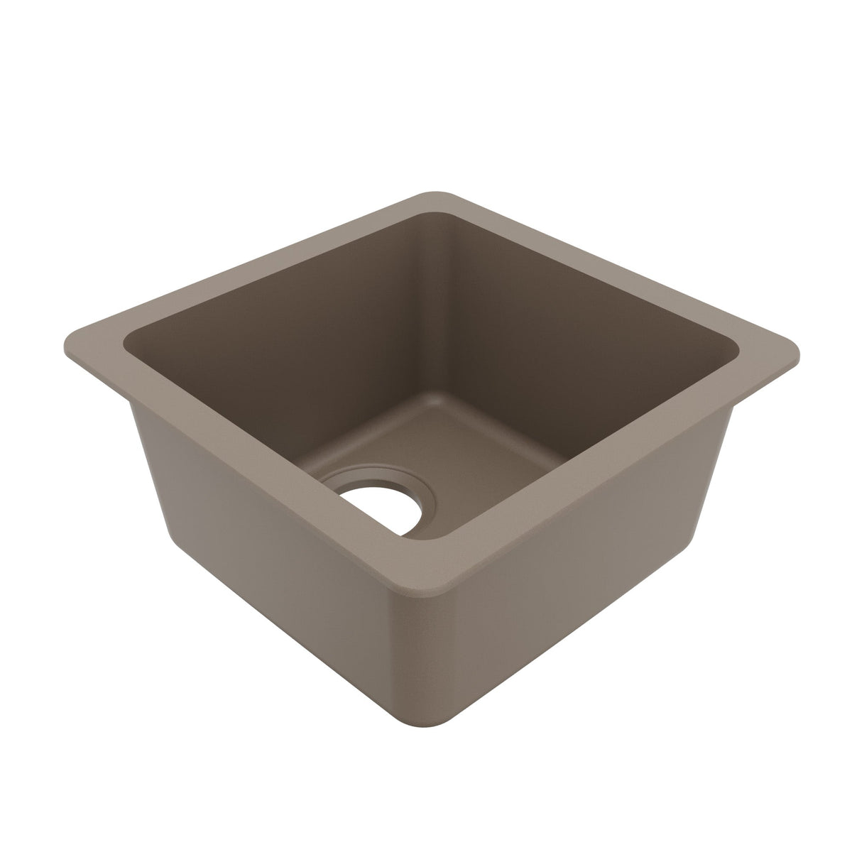 16-5/8" Undermount Quartz Composite Bar/Prep Sink In Concrete