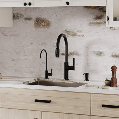 24-3/8" Undermount Single Bowl Quartz Composite Kitchen Sink In Brown