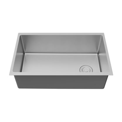Fusion 30" Undermount Workstation 16 Gauge Single Bowl Stainless Steel Sink with Accessories