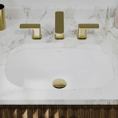 Valera 20" Oval Undermount Vitreous China Bathroom Sink In White