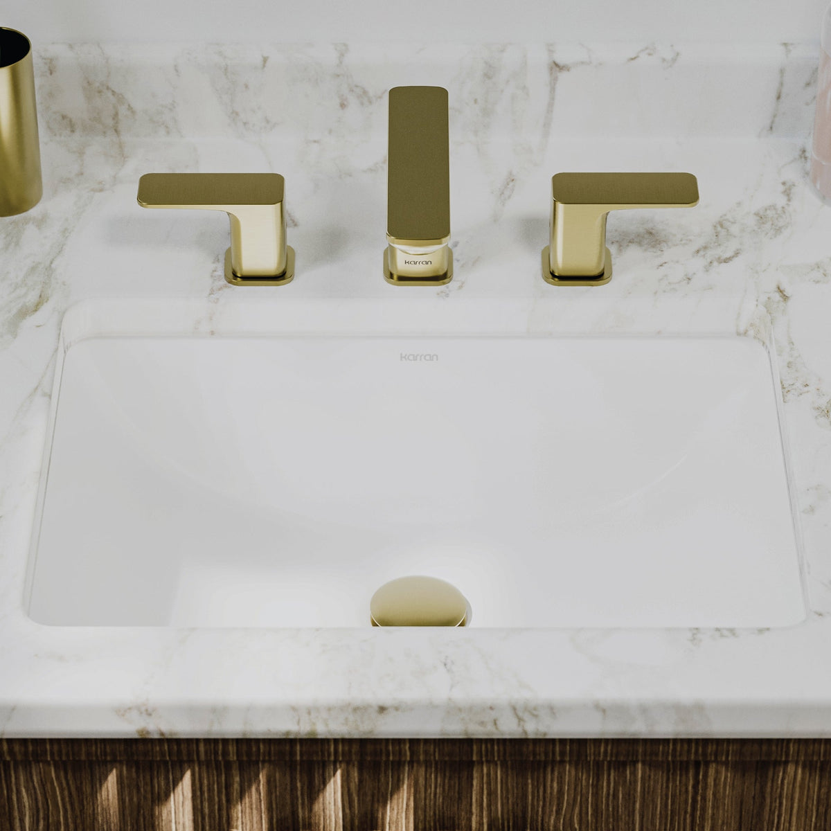 Valera 21" Rectangular Undermount Vitreous China Bathroom Sink In White