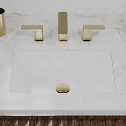 Valera 18" Rectangular Undermount Vitreous China Bathroom Sink In White