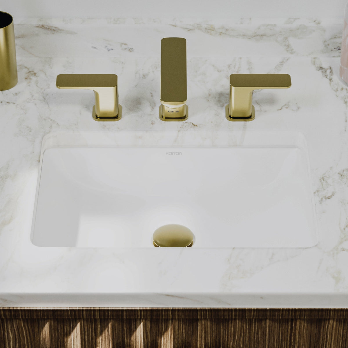 Valera 18" Rectangular Undermount Vitreous China Bathroom Sink In White