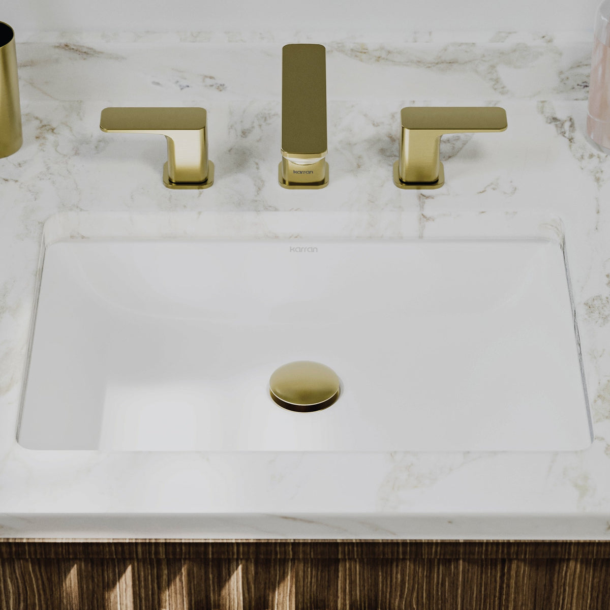 Valera 20" Rectangular Undermount Vitreous China Bathroom Sink In White