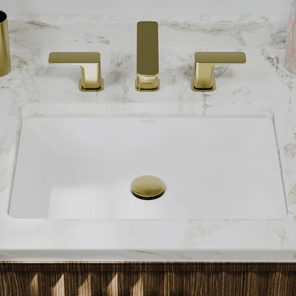 Valera 20" Rectangular Undermount Vitreous China Bathroom Sink In White