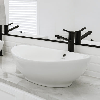 23" Vessel Vitreous China Bathroom Sink In White