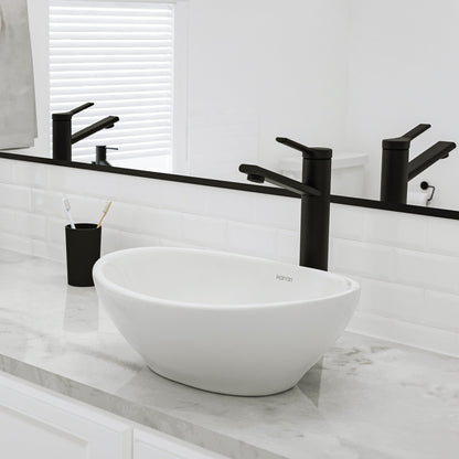 15" Vessel Vitreous China Bathroom Sink In White