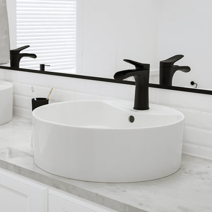 18" Vessel Vitreous China Bathroom Sink In White
